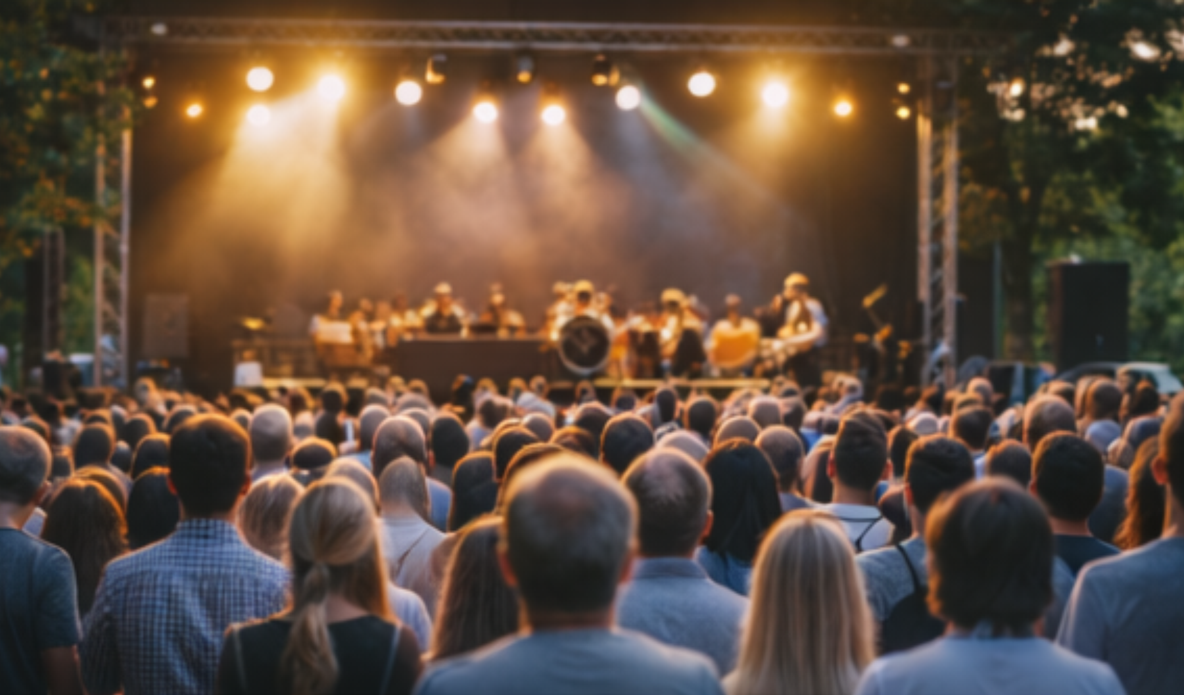 Widownia ogląda koncert muzyczny