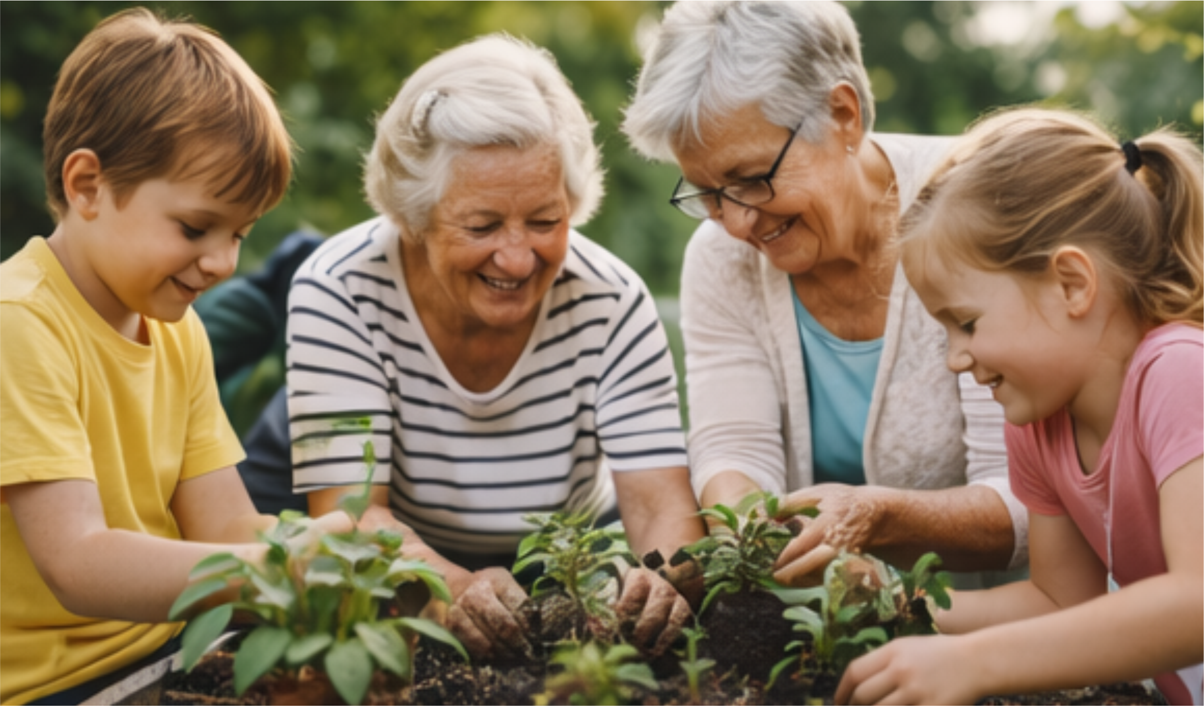 Seniorki sadzą rosliny