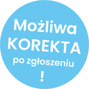 Możliwa korekta zgłoszenia