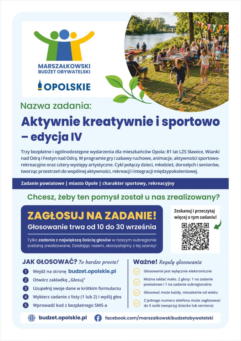 Plakat – Aktywnie Kreatywnie I Sportowo Edycja IV