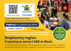 Pocztówka – Bezpieczny Region. Z Syreną W Sercu I AED W Dłoni.