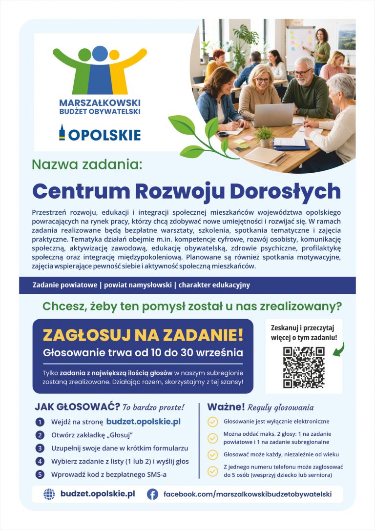 Plakat – Centrum Rozwoju Dorosłych