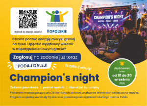 Pocztówka – Champion’s Night
