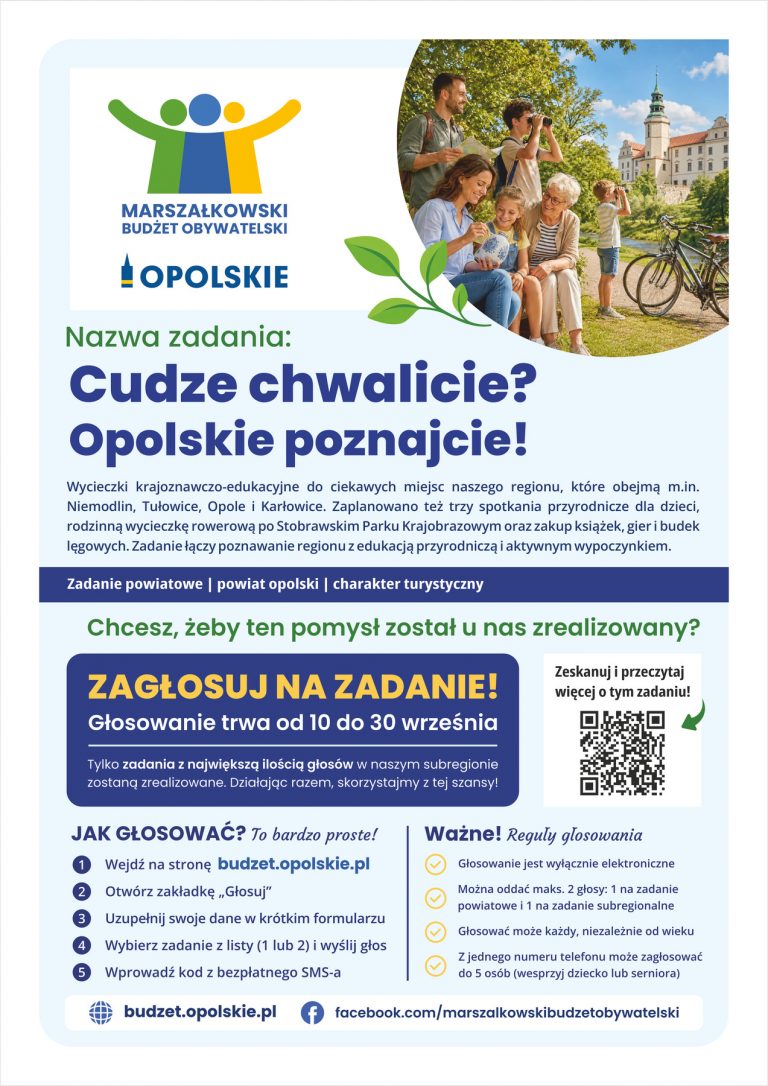 Plakat – Cudze Chwalicie Opolskie Poznajcie!