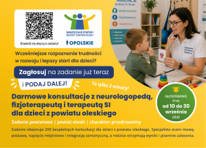 Pocztówka – Darmowe Konsultacje Z Neurologopedą, Fizjoterapeutą I Terapeutą SI Dla Dzieci Z Powiatu Oleskiego