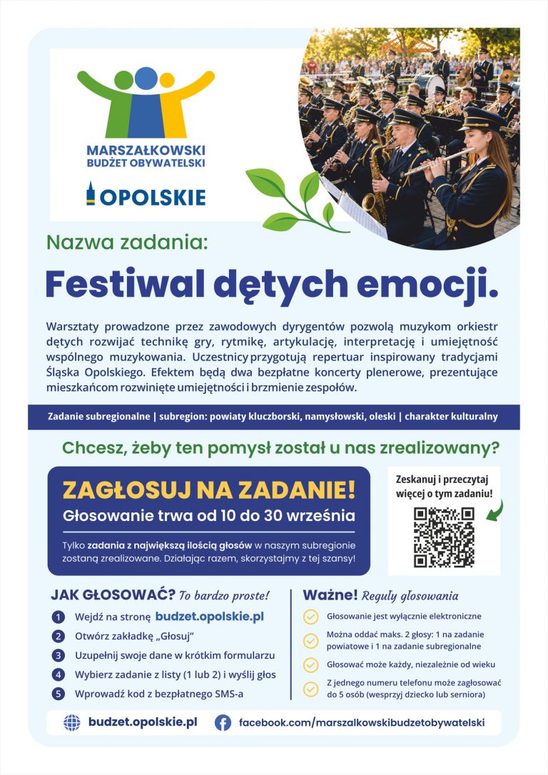 Plakat – Festiwal Dętych Emocji.