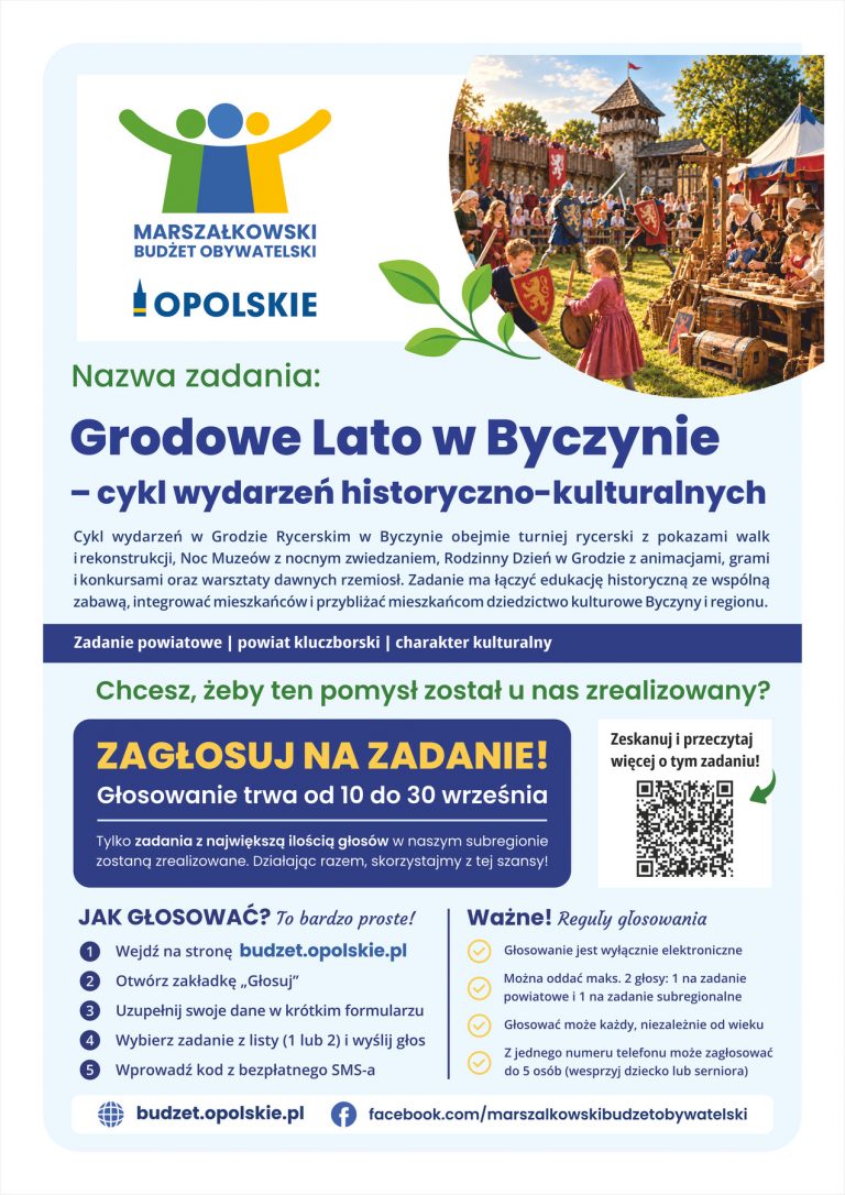Plakat – Grodowe Lato W Byczynie – Cykl Wydarzeń Historyczno Kulturalnych