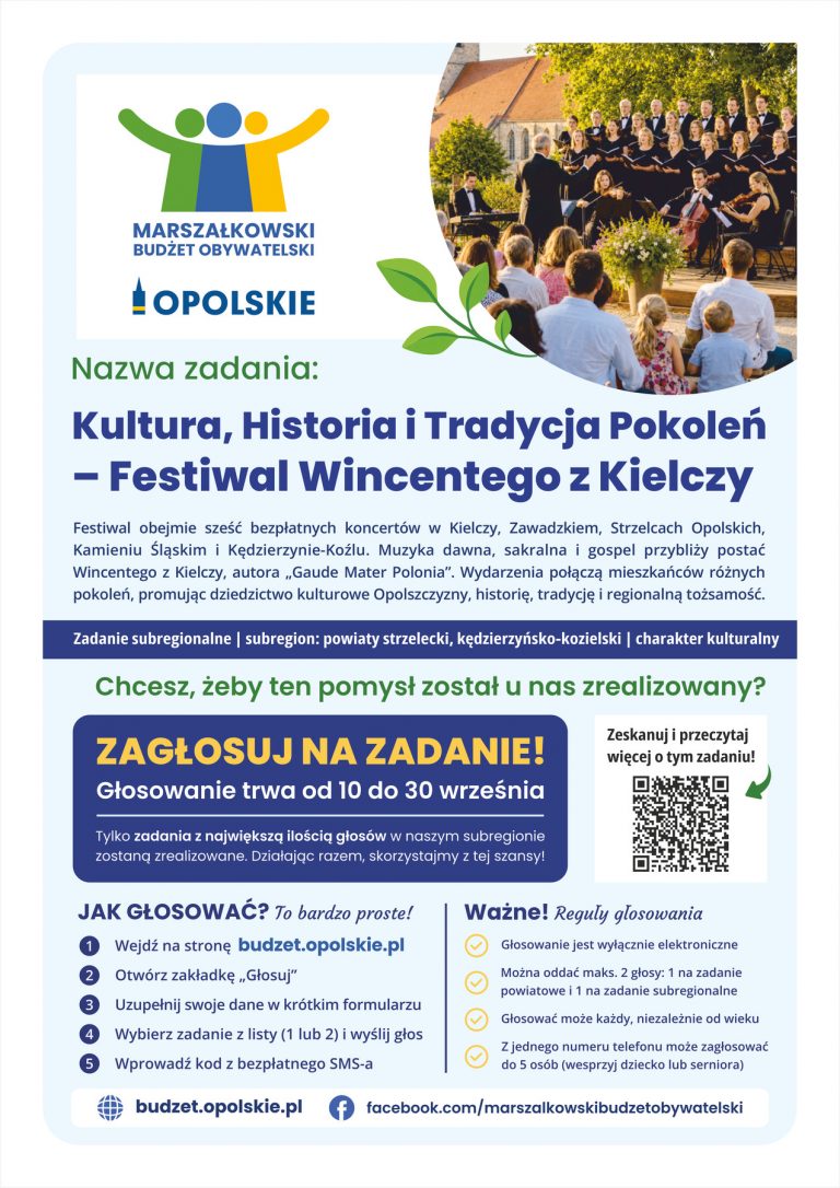 Plakat – Kultura, Historia I Tradycja Pokoleń – Festiwal Wincentego Z Kielczy