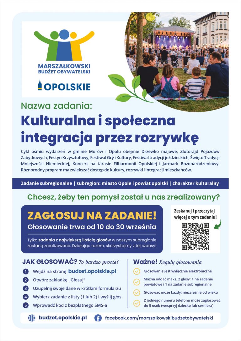 Plakat – Kulturalna I Społeczna Integracja Przez Rozrywkę
