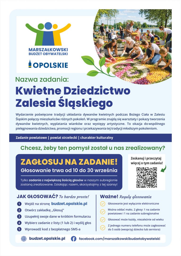 Plakat – Kwietne Dziedzictwo Zalesia Śląskiego