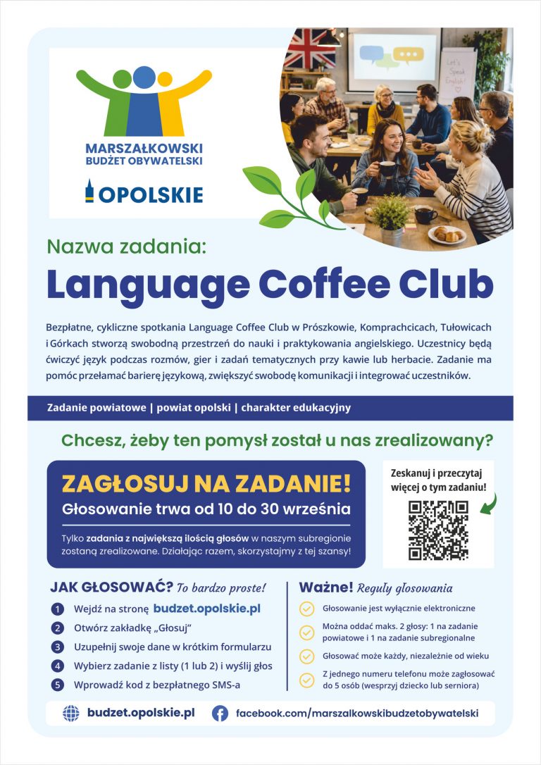 Plakat – Language Coffee Club