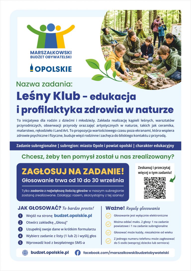Plakat – Leśny Klub Edukacja I Profilaktyka Zdrowia W Naturze