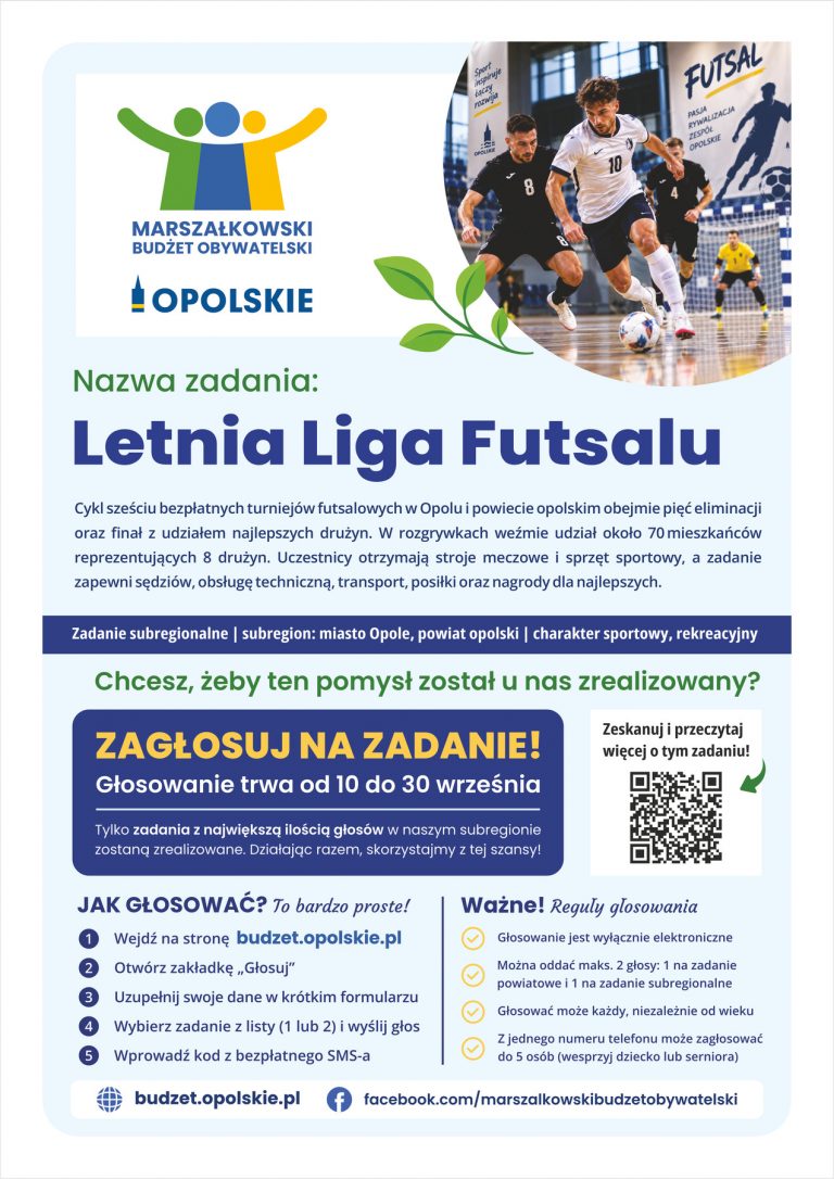 Plakat – Letnia Liga Futsalu