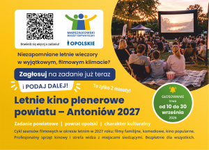 Pocztówka – Letnie Kino Plenerowe Powiatu Antoniów 2027