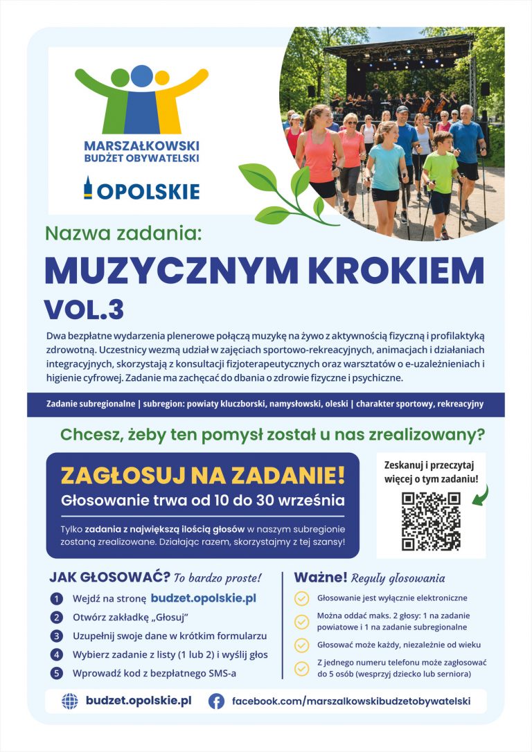 Plakat – MUZYCZNYM KROKIEM VOL.3