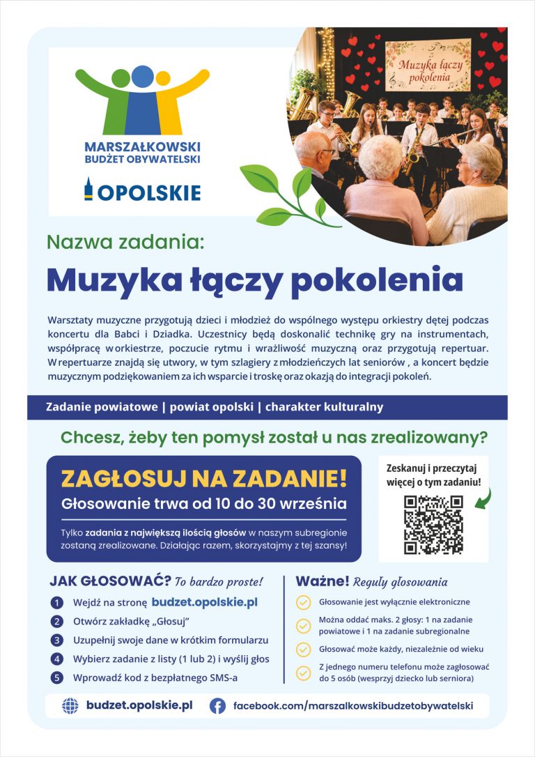 Plakat – Muzyka łączy Pokolenia