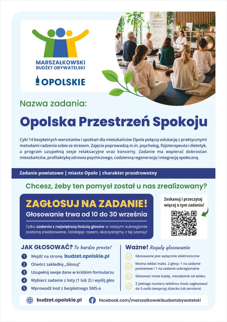 Plakat – Opolska Przestrzeń Spokoju