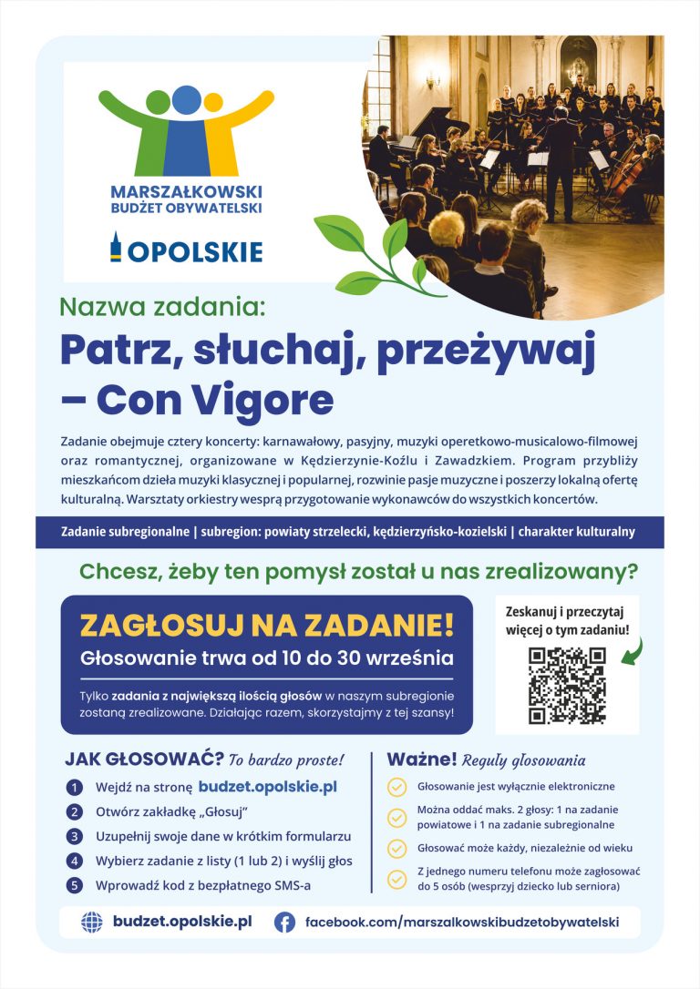 Plakat – Patrz, Słuchaj, Przeżywaj Con Vigore