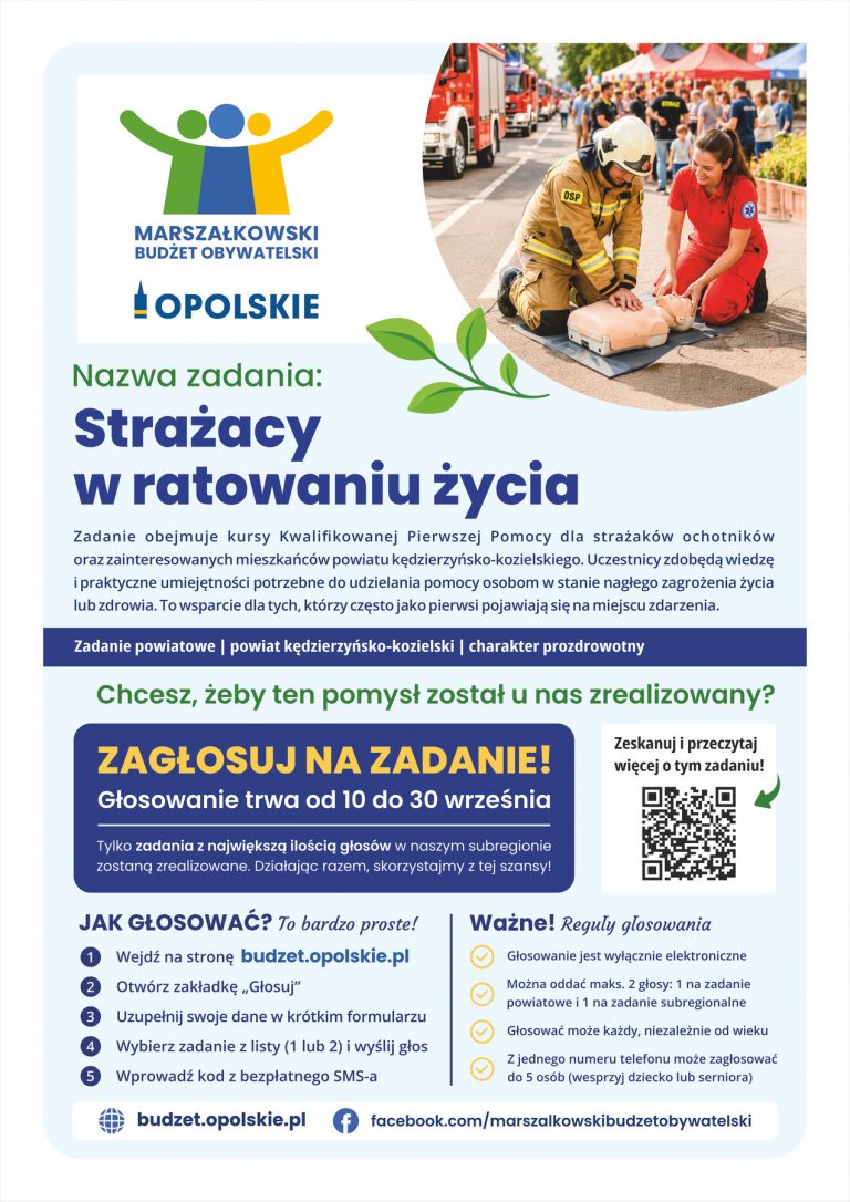 Plakat – Strażacy W Ratowaniu życia