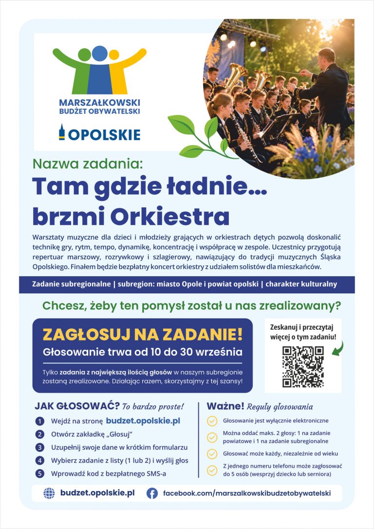 Plakat – Tam Gdzie ładnie… Brzmi Orkiestra (2)