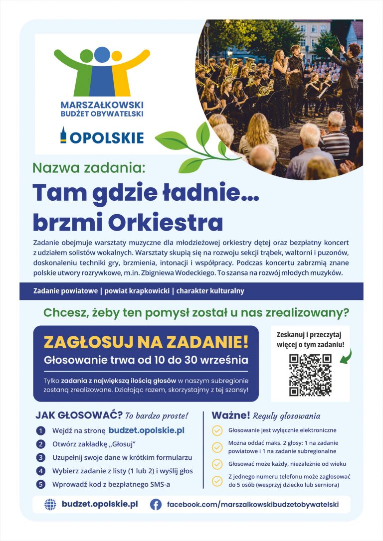 Plakat – Tam Gdzie ładnie… Brzmi Orkiestra