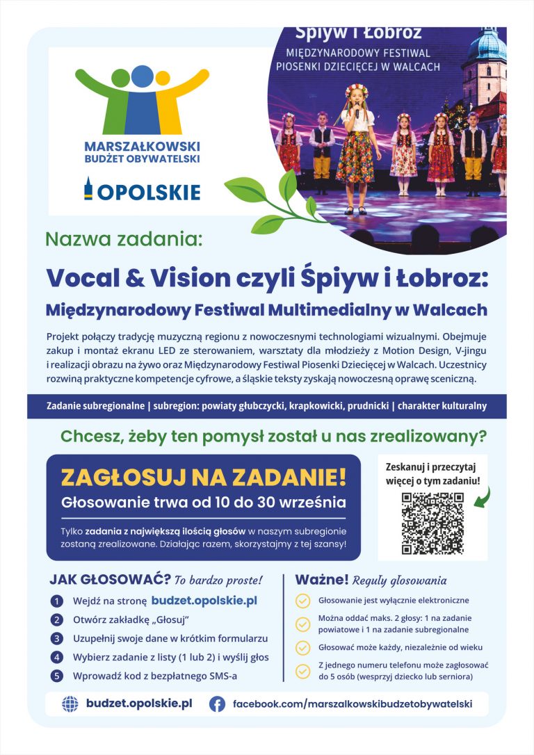 Plakat – Vocal & Vision Czyli Śpiyw I Łobroz Międzynarodowy Festiwal Multimedialny W Walcach