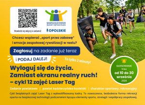 Pocztówka – Wyloguj Się Do życia. Zamiast Ekranu Realny Ruch! – Cykl 12 Zajęć Laser Tag